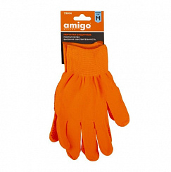 Перчатки защитные, покрытие ПВХ, размер M 73014 (AMIGO)